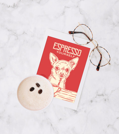 Chihuahua Espresso Print