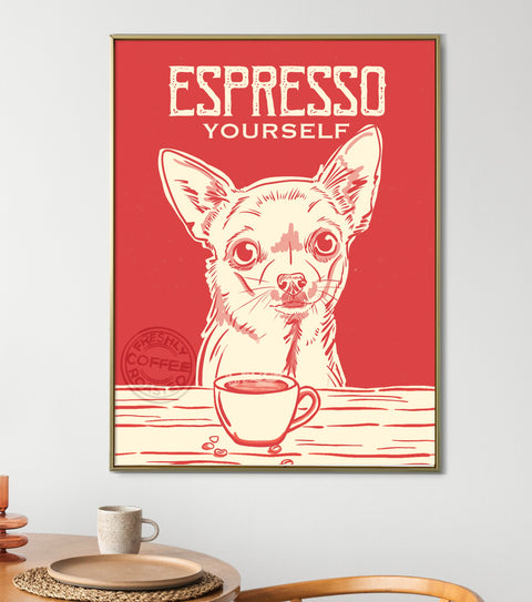 Chihuahua Espresso Print