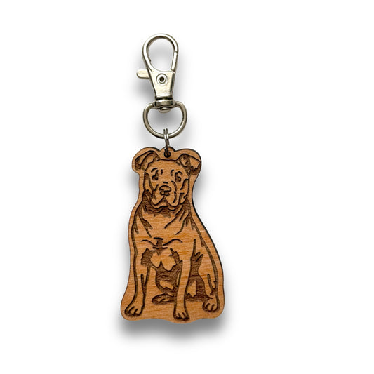 American Staffordshire Terrier (Staffy) Keychain
