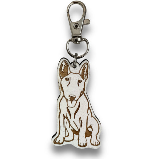 Bull Terrier (Solid-colored) Keychain