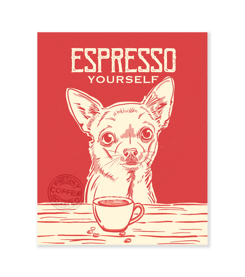 Chihuahua Espresso Print