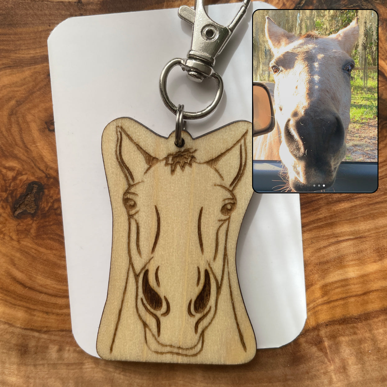 Custom Pet Portrait Keychain