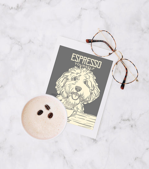 Doodle Espresso Print