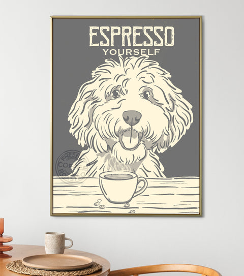 Doodle Espresso Print