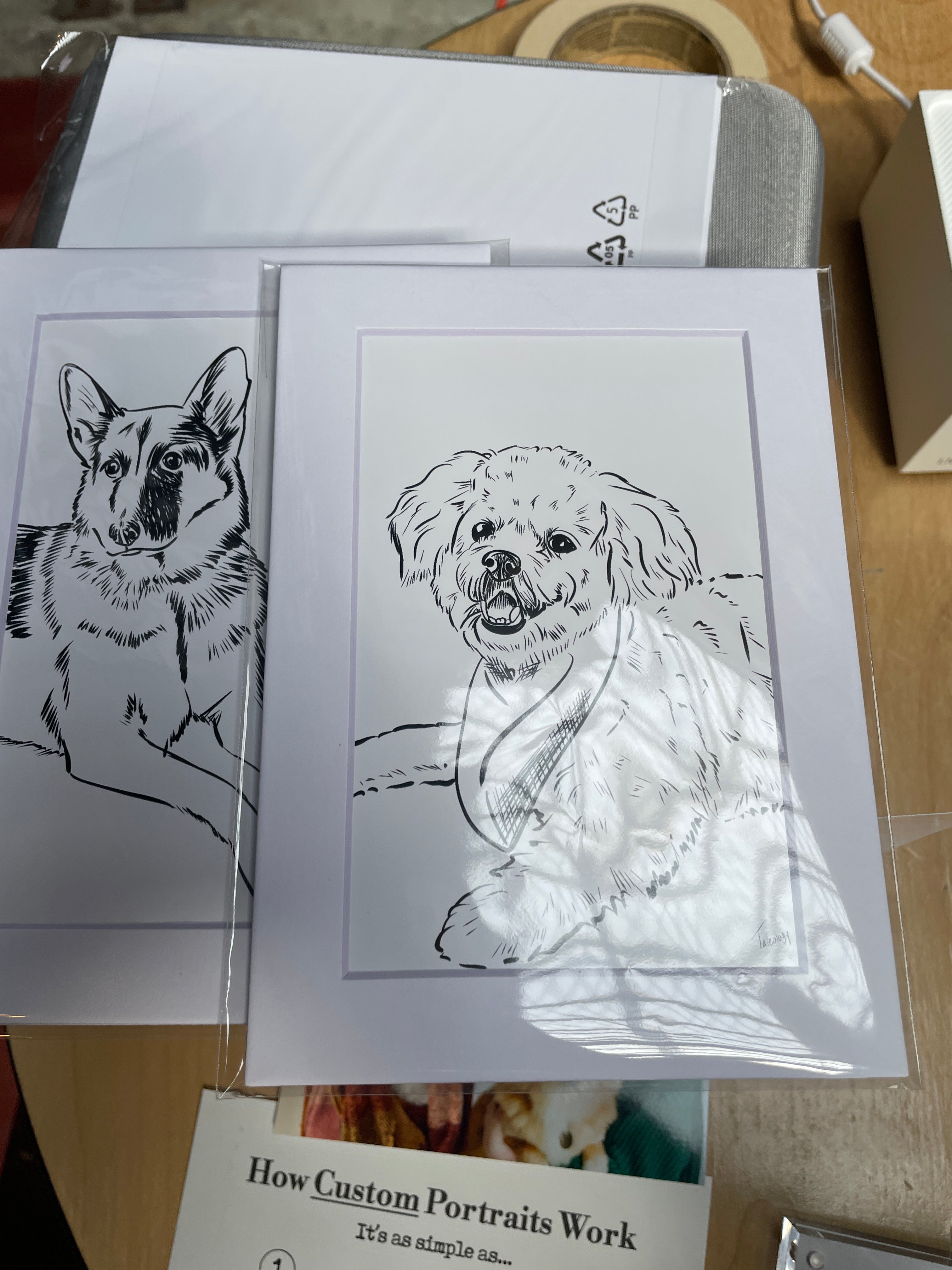 Inked Pet Portrait Print