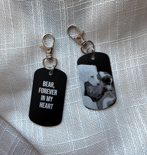Custom Photo Engraved Keychain