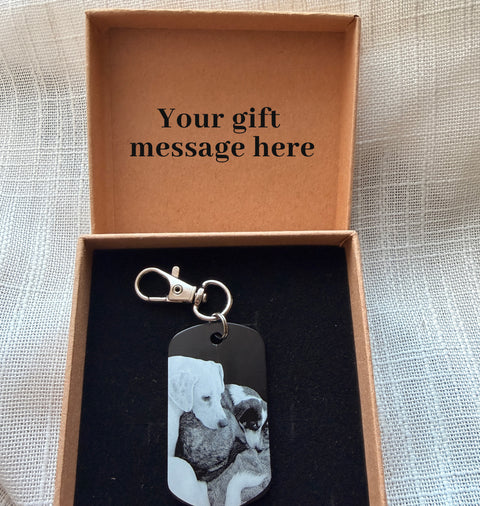 Custom Photo Engraved Keychain