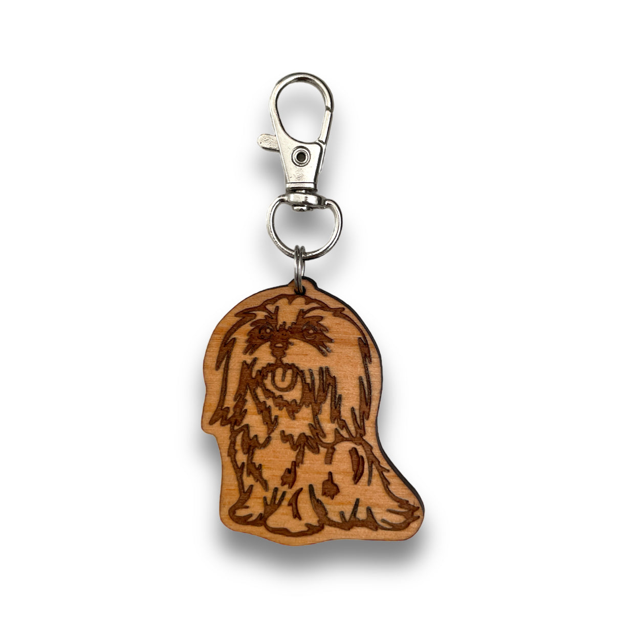 Maltese (long-haired) Keychain