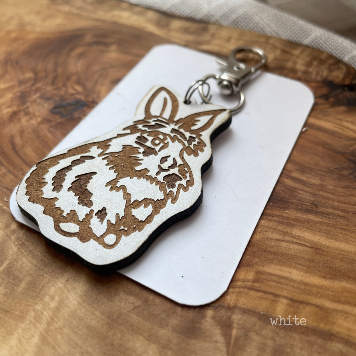 Lionhead Rabbit Keychain