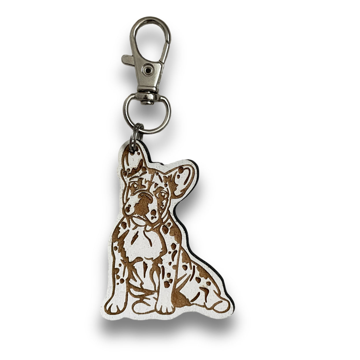 French Bulldog (Merle) Keychain