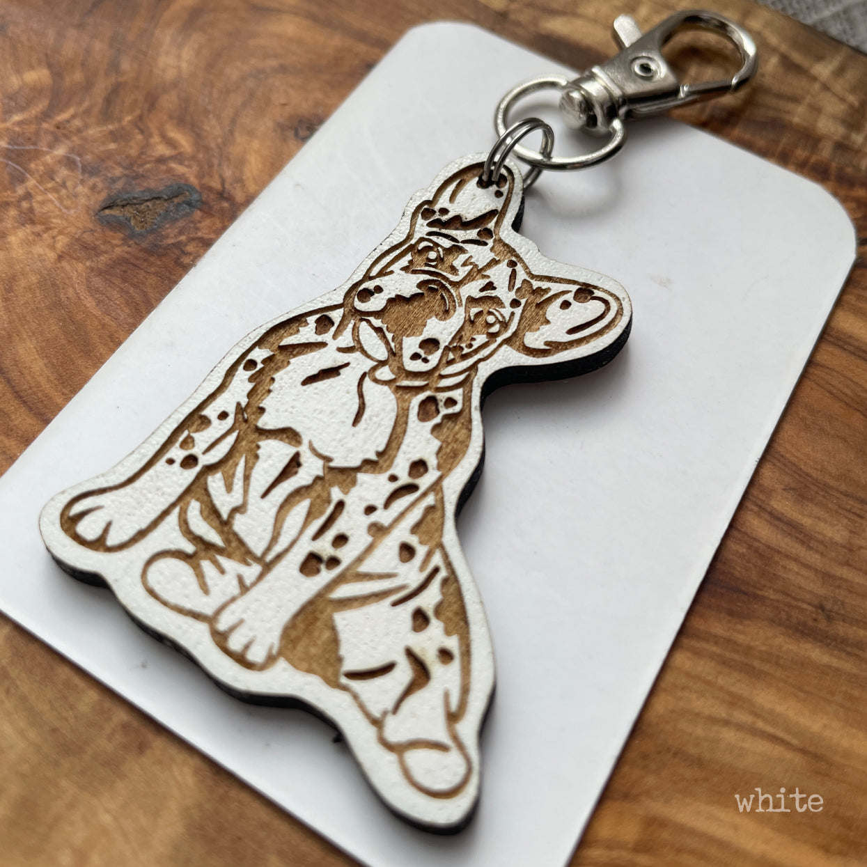 French Bulldog (Merle) Keychain