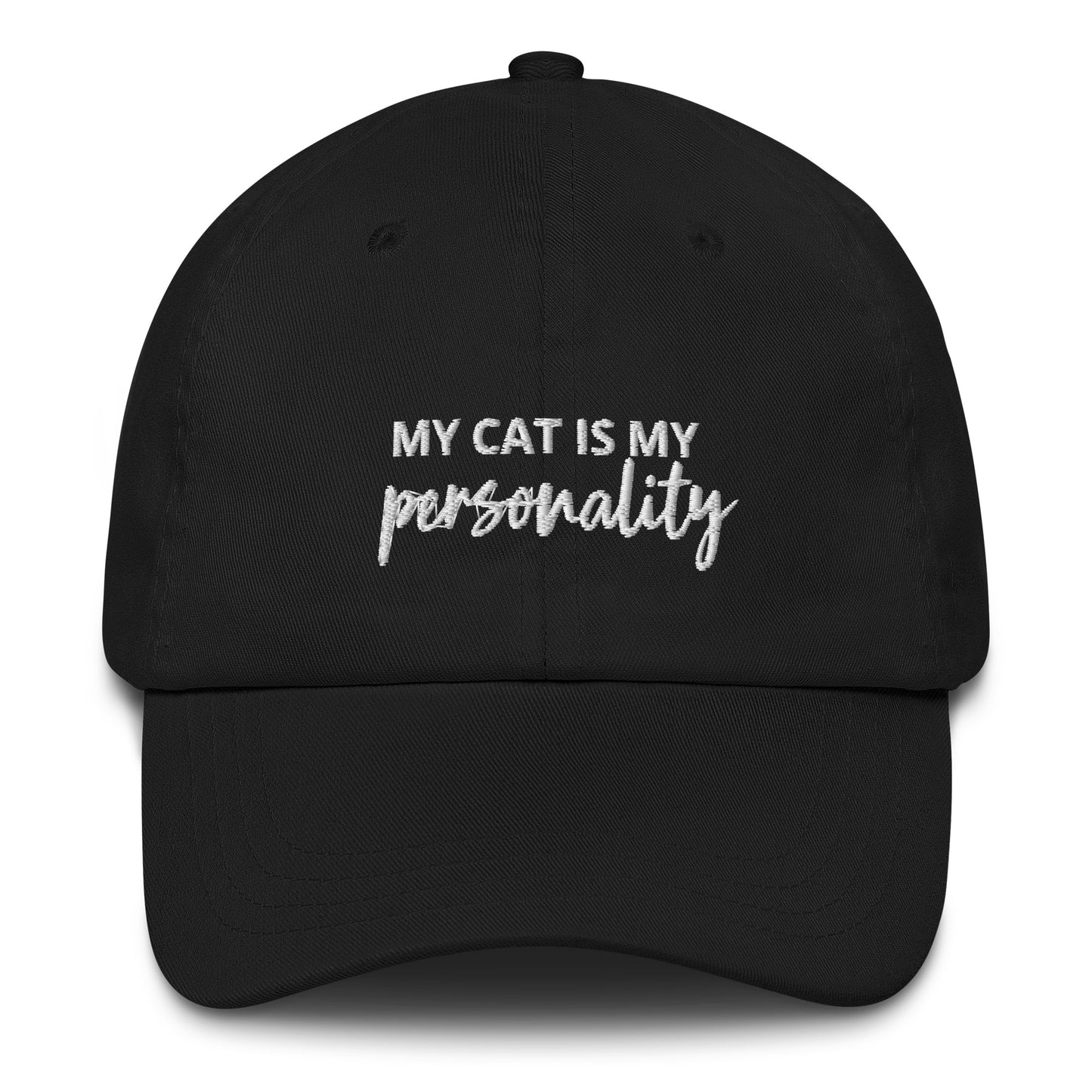 "My Cat is My Personality" Embriodered Hat