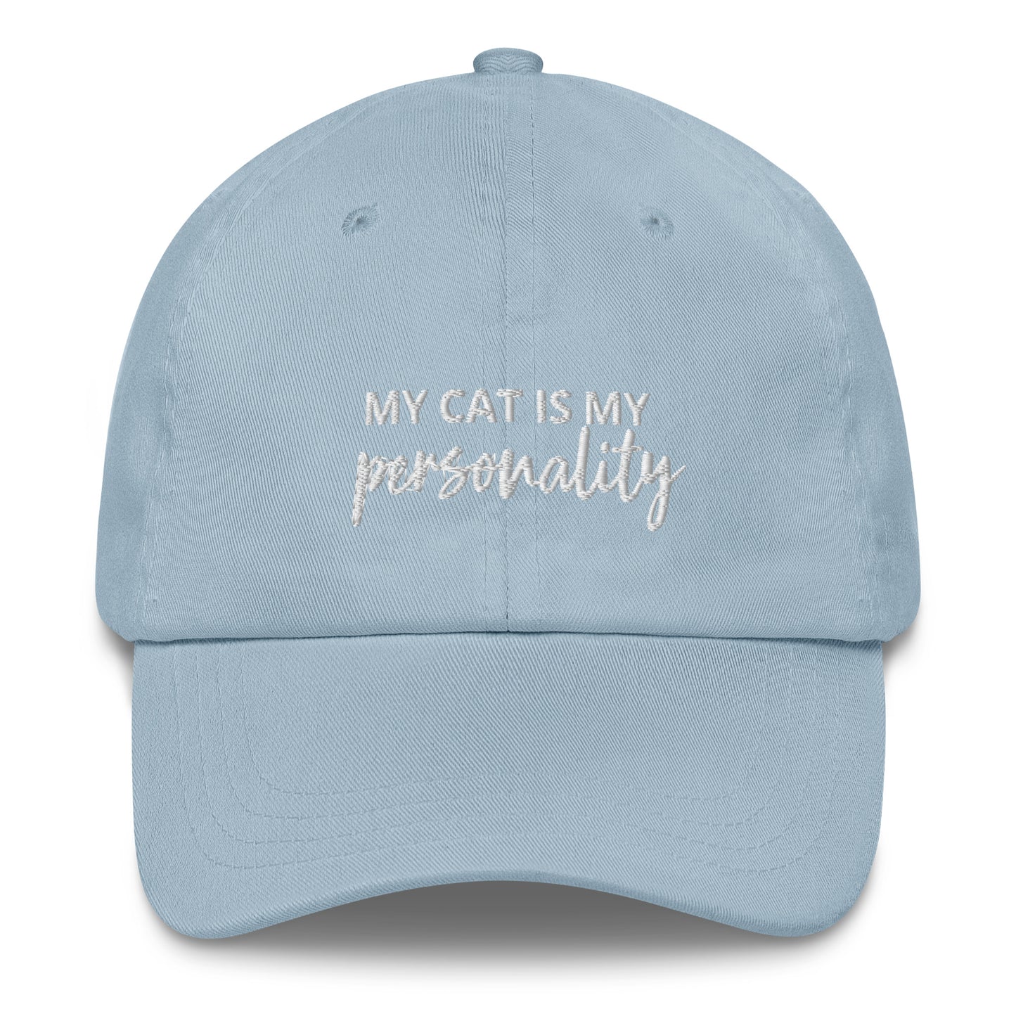 "My Cat is My Personality" Embriodered Hat