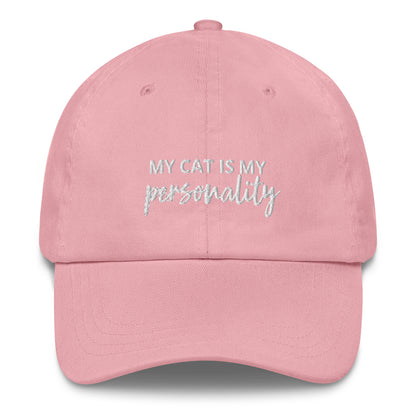 "My Cat is My Personality" Embriodered Hat