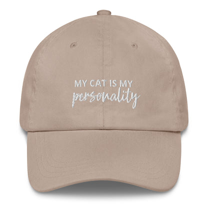 "My Cat is My Personality" Embriodered Hat