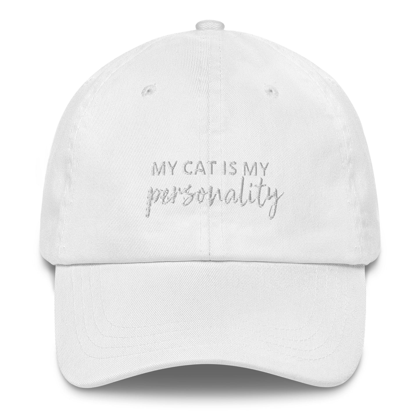 "My Cat is My Personality" Embriodered Hat