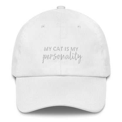 "My Cat is My Personality" Embriodered Hat