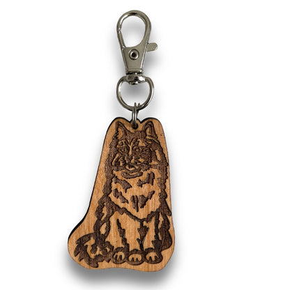 Norwegian Forest Cat Keychain