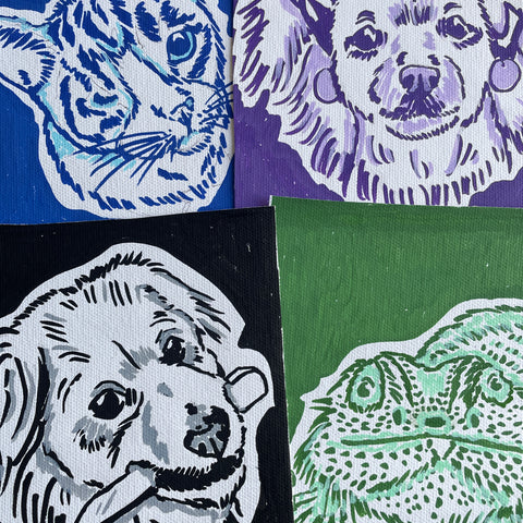 Custom Painted Pet Portrait