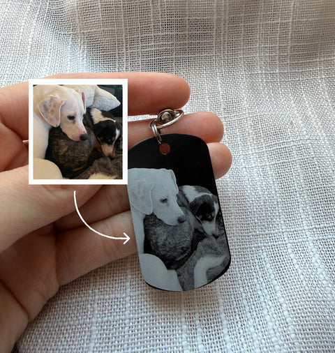 Custom Photo Engraved Keychain