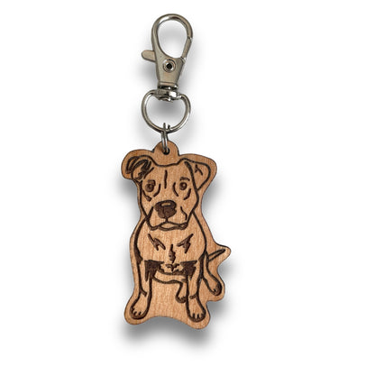 Pitbull (blue nosed) Keychain