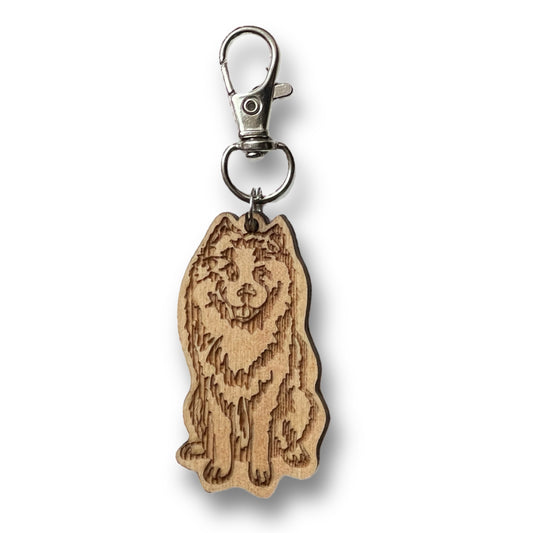 Samoyed Keychain