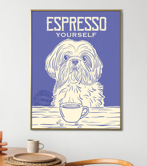 Shih Tzu Espresso Print
