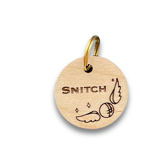 golden snitch pet id tag