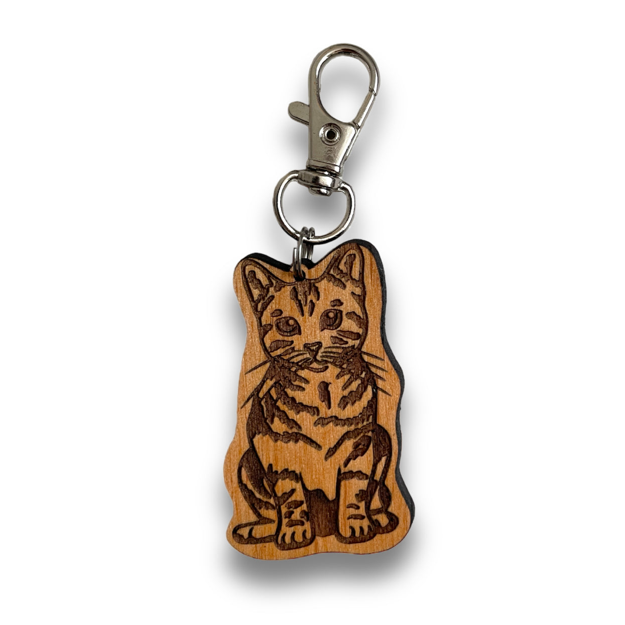 Tabby Cat Keychain