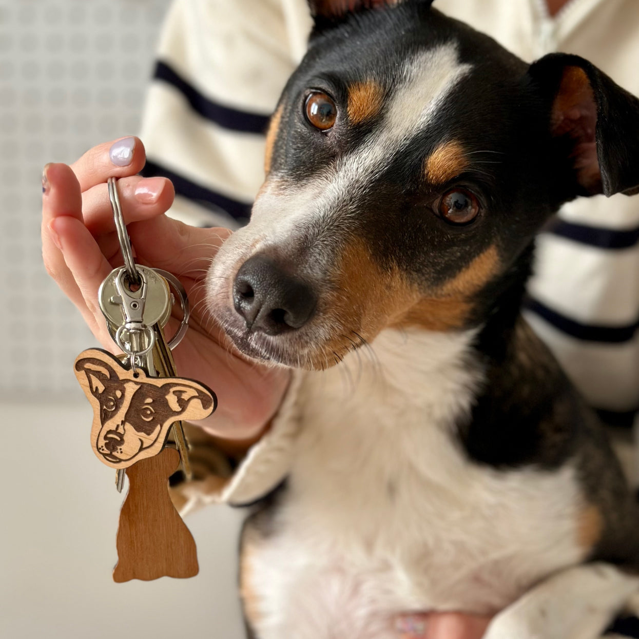 Custom Pet Portrait Keychain