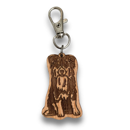 Australian Shepherd (Tri Color) Keychain