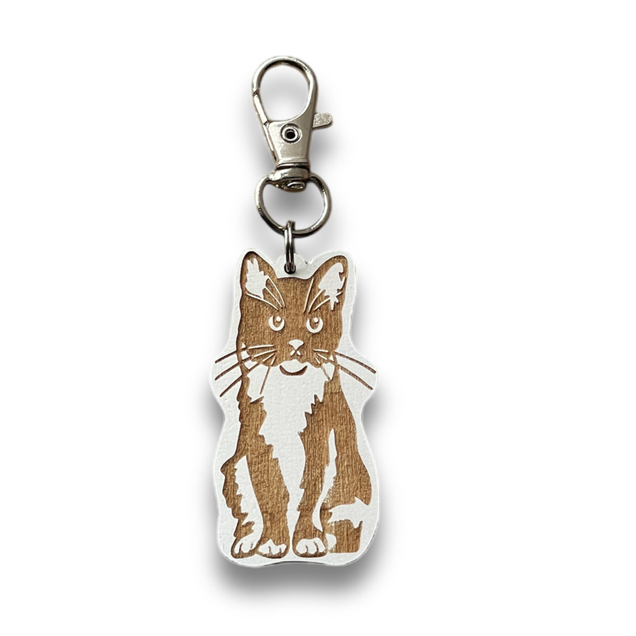 Tuxedo Cat Keychain