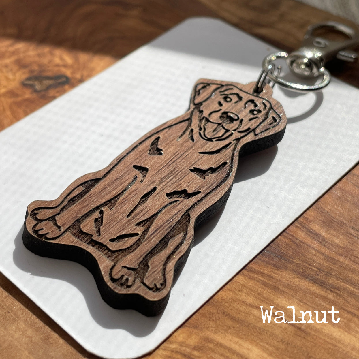 Chocolate Labrador Retriever Keychain