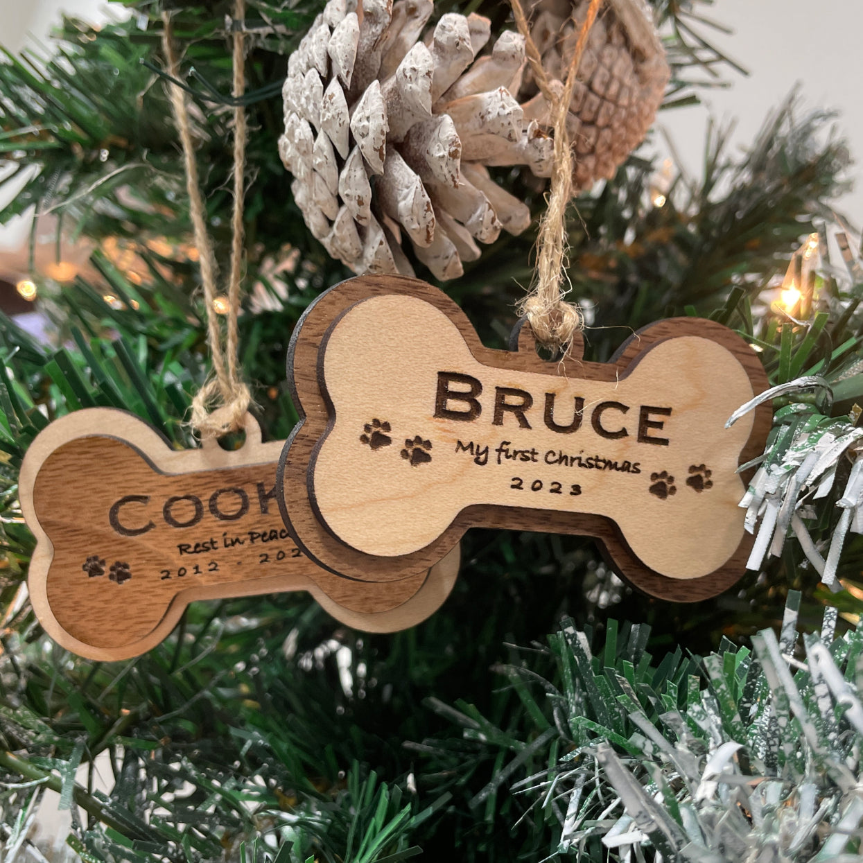 Personalized Bone Ornament