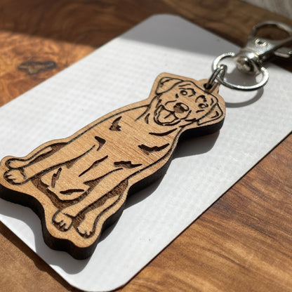 Brown/Red Labrador Retriever Keychain