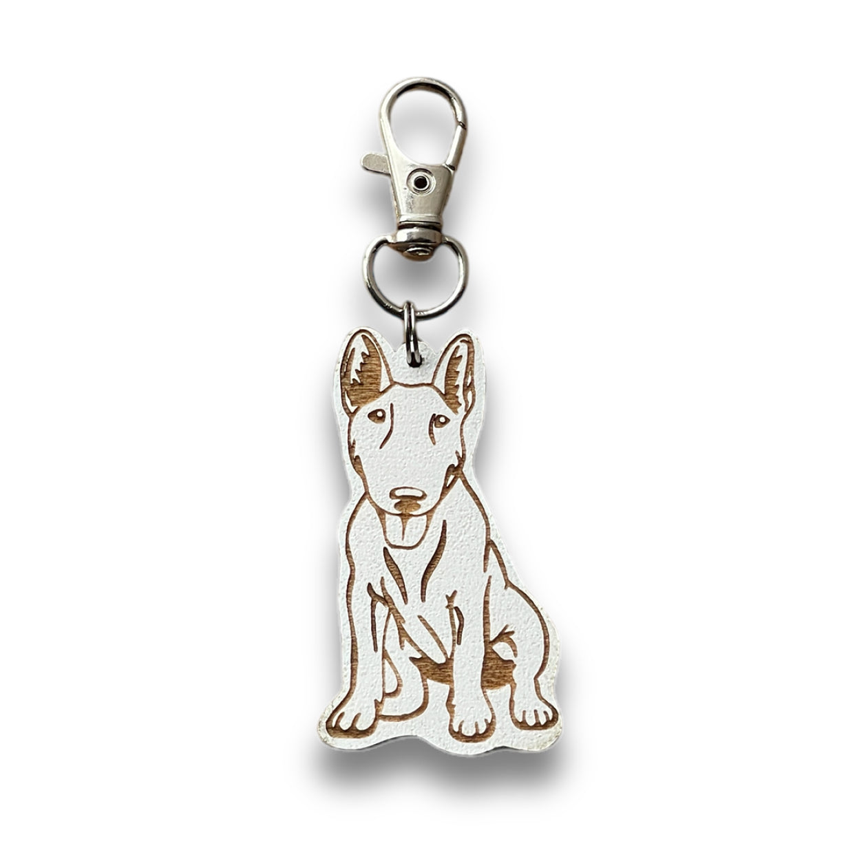 Bull Terrier (Solid-colored) Keychain