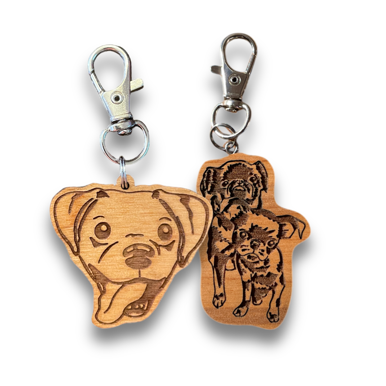 Custom Pet Portrait Keychain