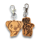 Custom Pet Portrait Keychain