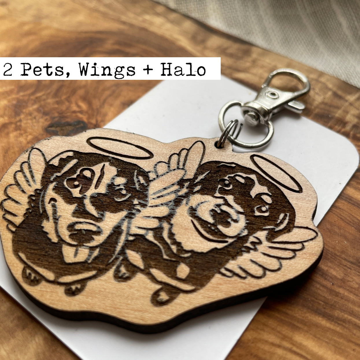 Custom Pet Portrait Keychain