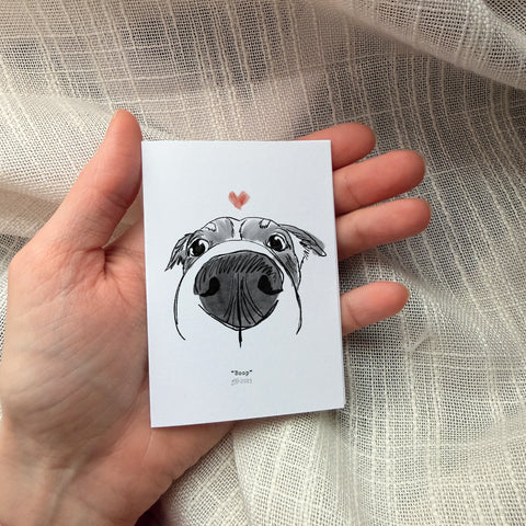 Dog Boop - Mini Art Card