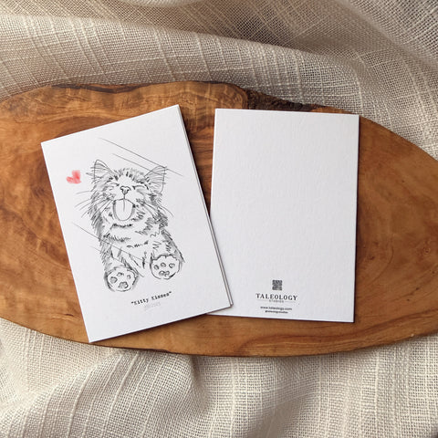Kitty Kisses - Mini Art Card