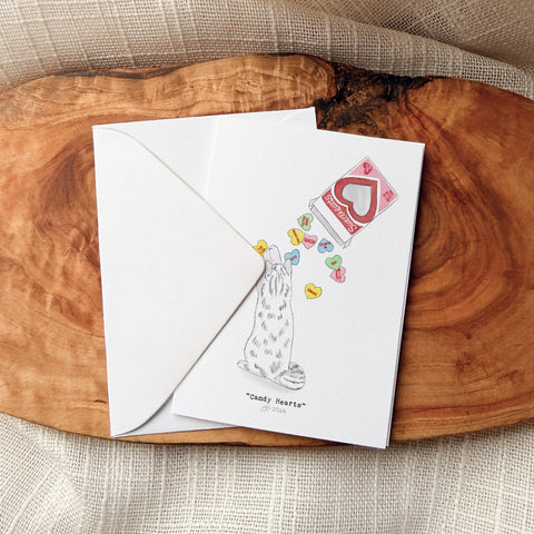 Candy Hearts - Mini Art Card