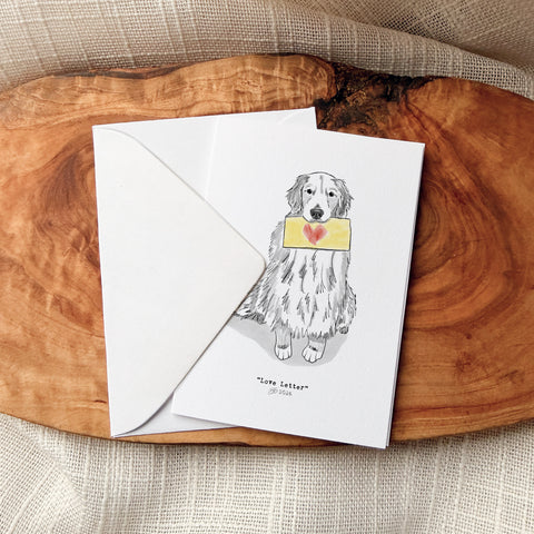 Love Letter- Mini Art Card