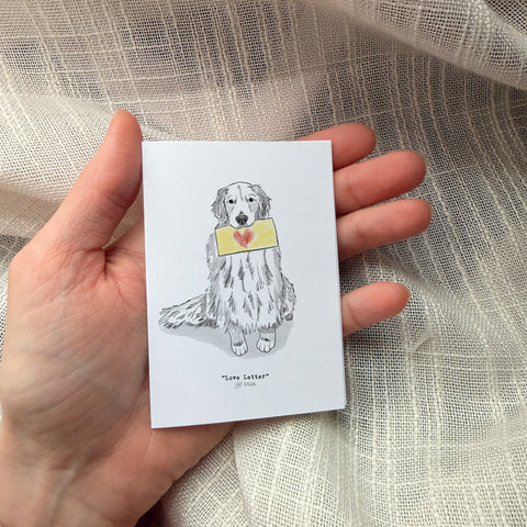 Love Letter- Mini Art Card