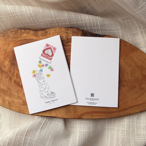 Candy Hearts - Mini Art Card