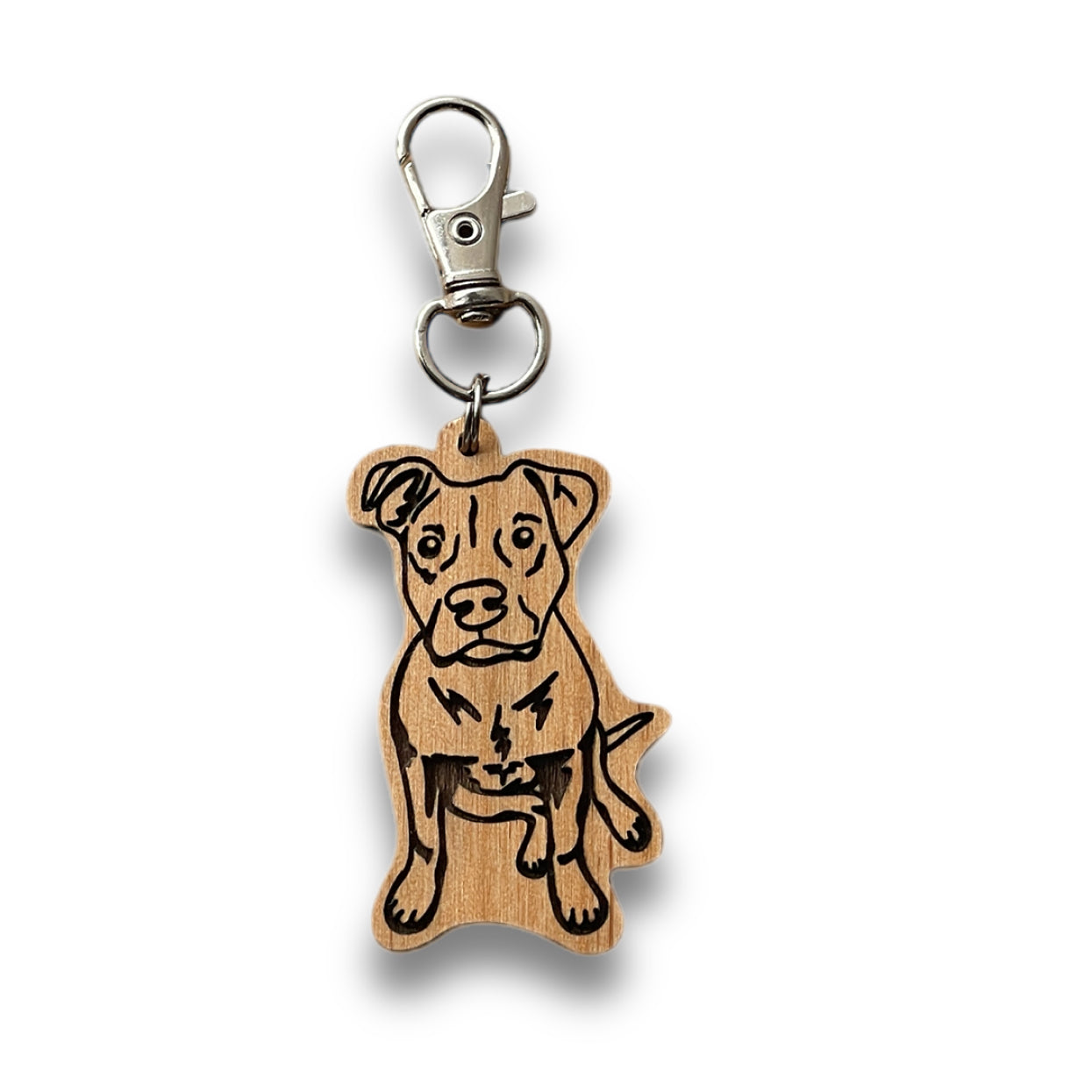 Pitbull (red nosed) Keychain