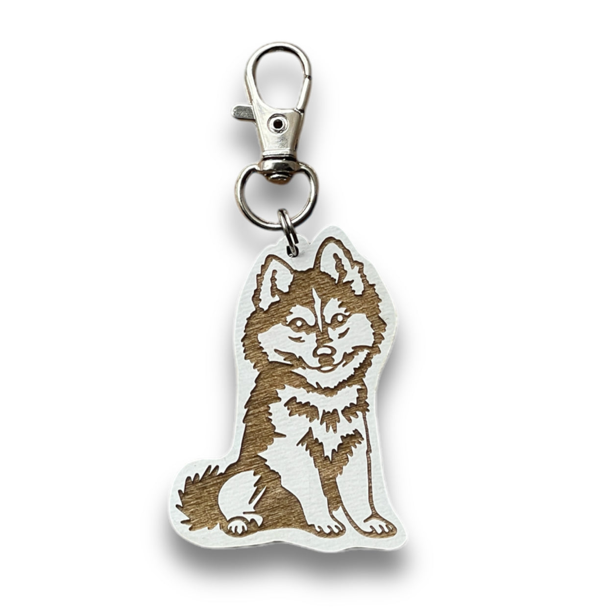 Pomsky/Alaskan Klee Kai Keychain