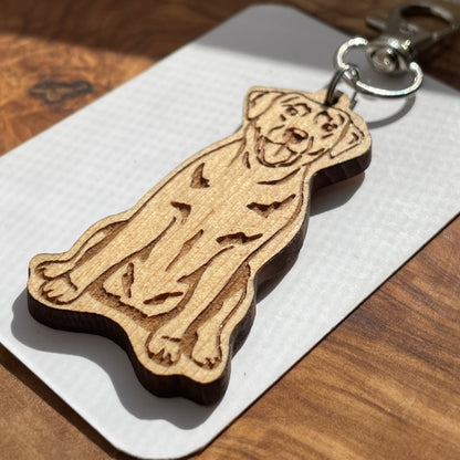 Yellow/Golden Labrador Retriever Keychain